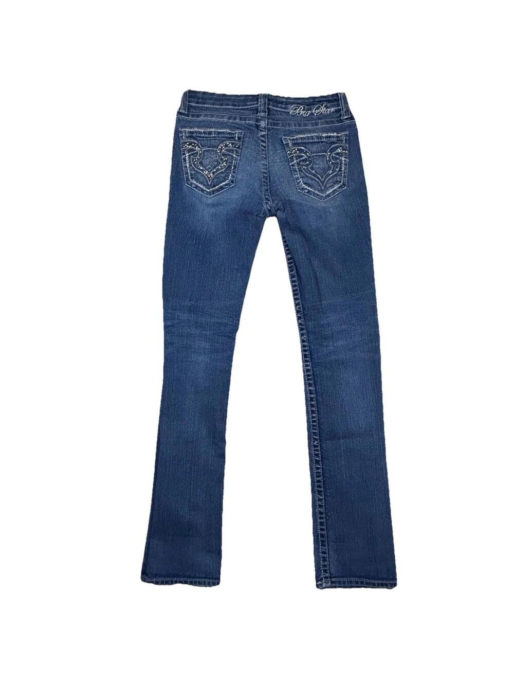 Big Star Womens Kayla Straight Jeans Size 25 R Legendary Blue 5-Pockets Denim - Picture 2 of 15